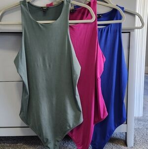 Women's Sleeveless Bodysuit Trio